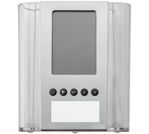 ABS pen holder with clock